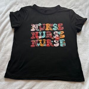 SHEIN Nurse Graphic Tee Womens Size Large